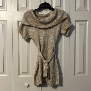 Knit Sweater Dress w/ Belt